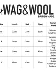 WAG＆WOOL メリノラムウールドッグジャンパー　パープルチェック