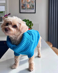 WAG＆WOOL　ブリティッシュウールドッグジャンパー　セルリアンブルー