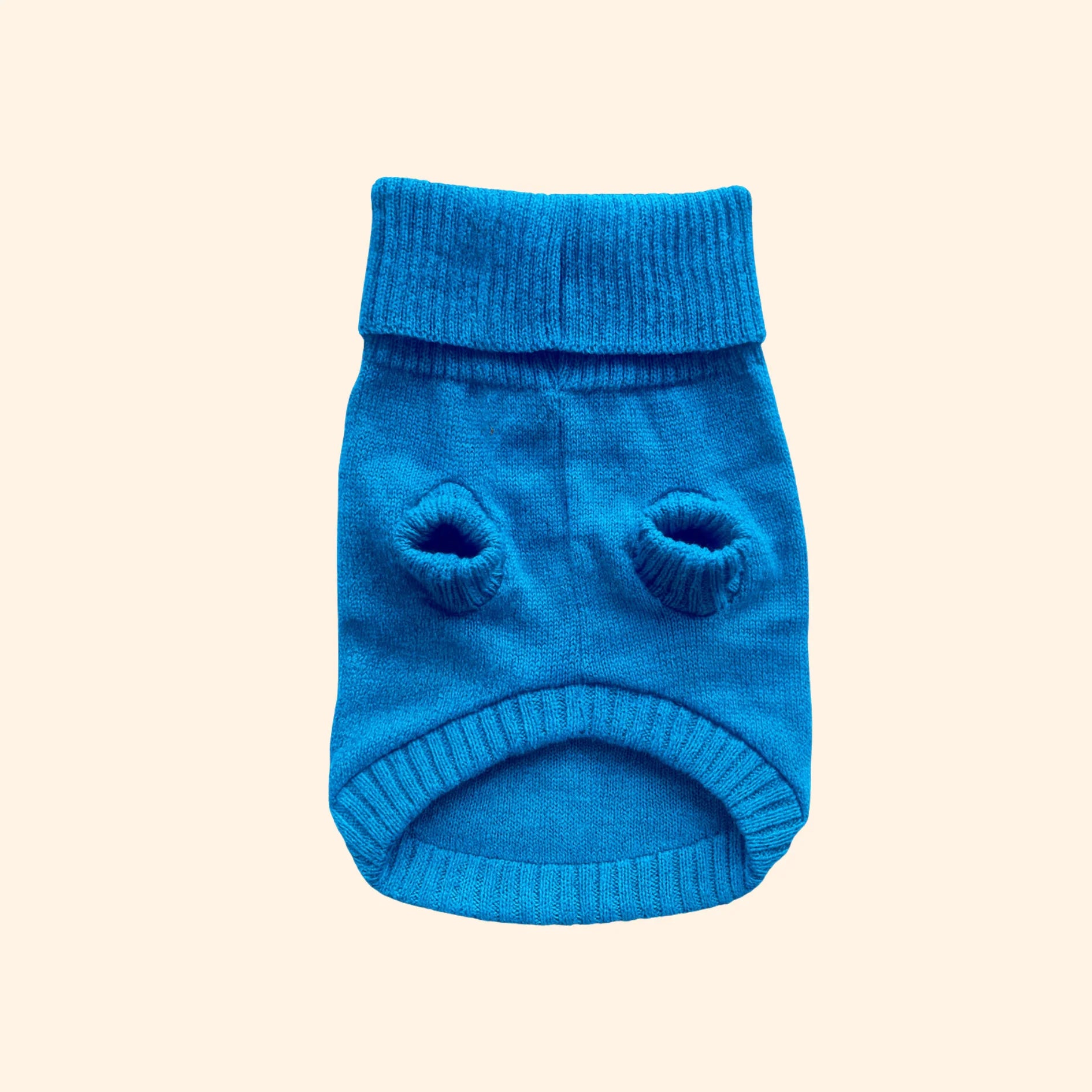 WAG＆WOOL　ブリティッシュウールドッグジャンパー　セルリアンブルー