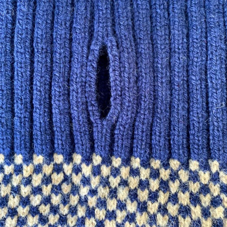 WAG＆WOOL　メリノラムウールドッグジャンパー　ネイビー