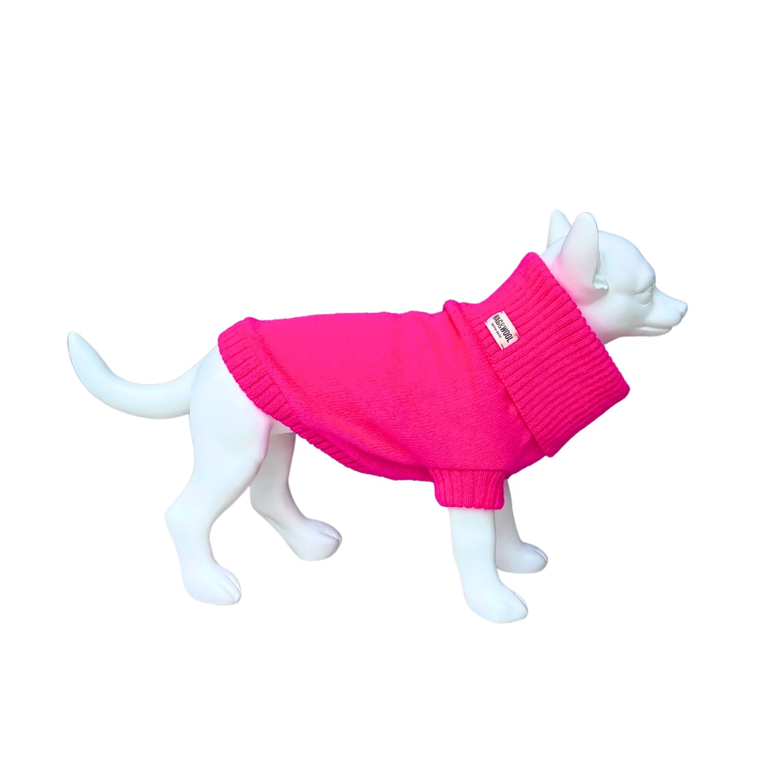 WAG＆WOOL　ブリティッシュウールドッグジャンパー　ファンダゴピンク