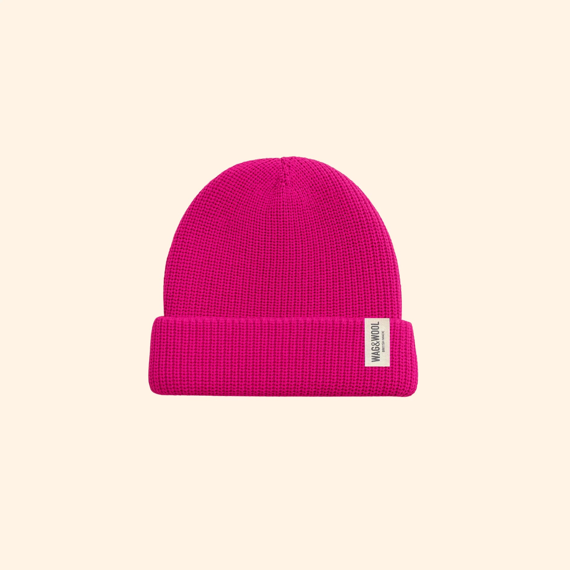 WAG＆WOOL　ブリティッシュウール　ビーニー　フリーサイズ
